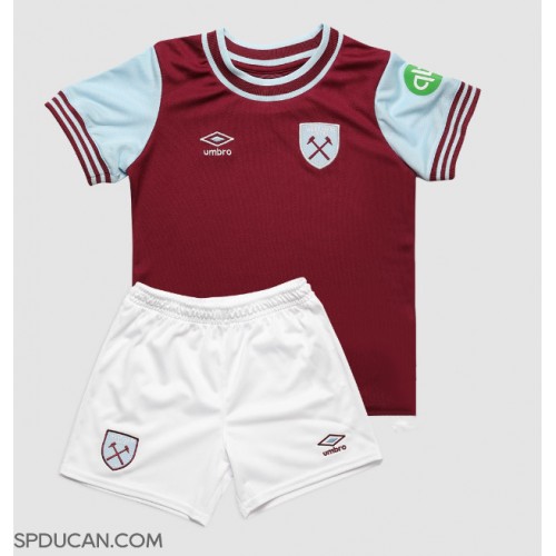 Dječji Nogometni Dres West Ham United Domaci 2024-25 Kratak Rukav (+ Kratke hlače)